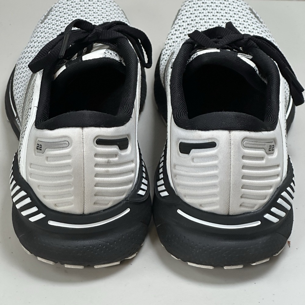Brooks Adrenaline GTS 22 Womens Size 7.5 Running Shoes White Black 1203531B135 - Picture 14 of 16